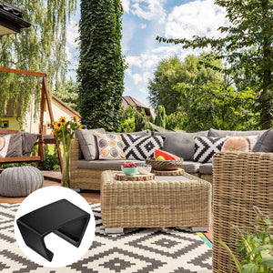 8 Pieces Patio Furniture Clips Outdoor Furniture Sofa Clips 2.4" D X 1.4" W X 1.22" H Rattan Clamps Wicker Chair Fasteners, Connect the Sectional or Module Couch Patio Furniture