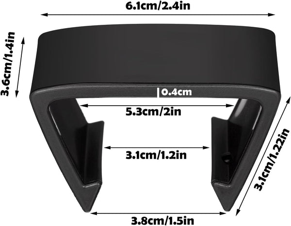 8 Pieces Patio Furniture Clips Outdoor Furniture Sofa Clips 2.4" D X 1.4" W X 1.22" H Rattan Clamps Wicker Chair Fasteners, Connect the Sectional or Module Couch Patio Furniture