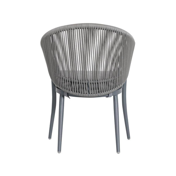 3-Piece Aluminum Outdoor Bistro Set Outdoor Furniture with Grey Cushion