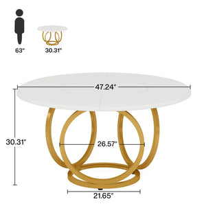 Baines 47.2'' round Dining Table
