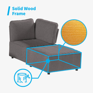 Sectional Couch/Futon Sofa Bed, Variable Modular Oversized Couch, U/L Shaped Couch and Queen Sleeper Sofa, Convertible Sofa Set for Living Room, Furniture for Living Room,Brown