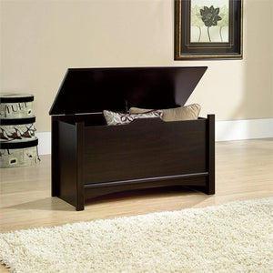 Wood Storage Chest/ Storage Bench in Jamocha Wood