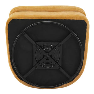 Rowena Metal Ring Barrel Chairs Mid Century Modern Fabric Accent Chairs, Swivel Barrel Chairs with Soft Padded Armrest, Oversized Swivel Chairs