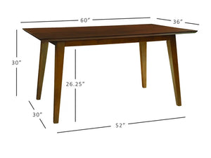 Aniek Modern Wood Dining Table