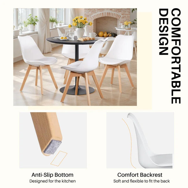 Crossland Dining Chairs Mid-Century Modern Living Room Chairs, Bedroom Kitchen Accent Chair