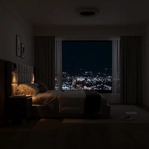 King Platform Bed Frame with Headboard, Elegant Velvet Upholstered Bed with Grid Pattern Padded Headboard, 2 LED Wall Sconces &