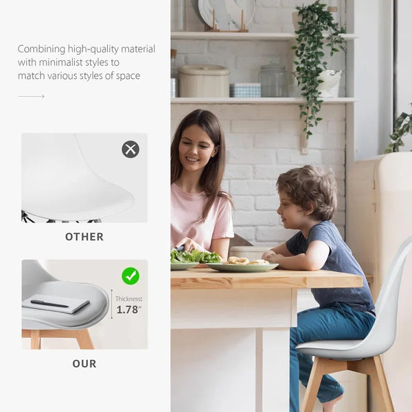 Crossland Dining Chairs Mid-Century Modern Living Room Chairs, Bedroom Kitchen Accent Chair