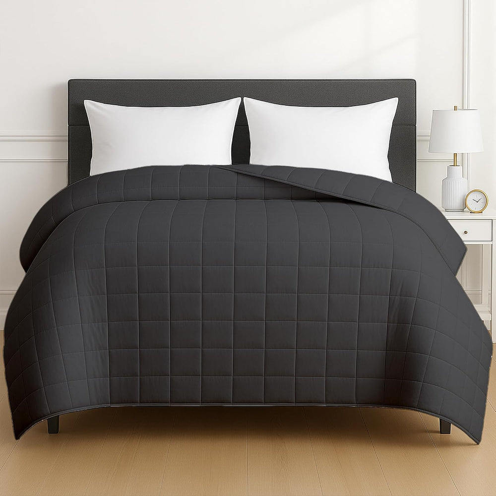 Homesmart Weighted Blanket King Size, 20 Lbs, Breathable Soft Fabric, Also Fits California King Beds, Grey