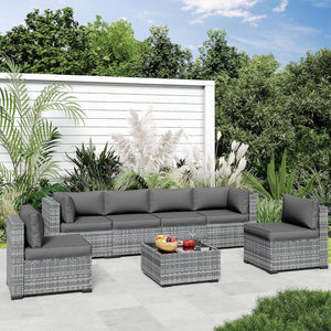 Outdoor Cushions for Patio Furniture Replacement, Patio Furniture Cushions, Deep Seat Patio Cushions, Patio Seat Cushions for Outdoor Sectional (Grey)