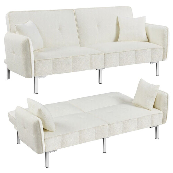 Convertible Sleeper Sofa Bed Couch Pull Out Futon Sofas Daybed Recliner Couches