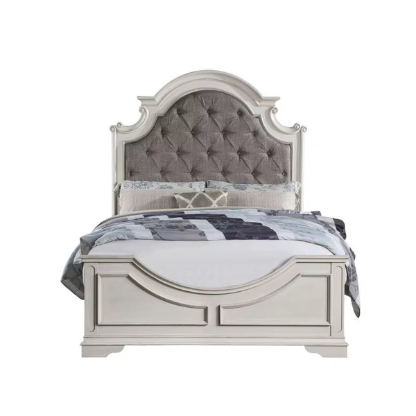 Queen/King Size Bed High-End Luxury European Style Cushioned Platform Bed, Bedroom Double Bed, Single Bed, Adult and Adolescent