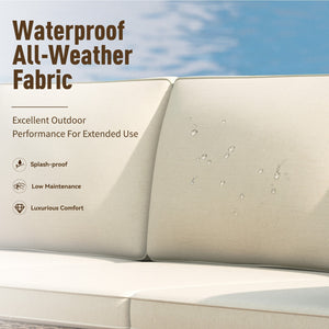 Wicker Furniture Outdoor Furniture Patio Conversation Set Outdoor Rattan Sofa