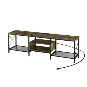 Pridgen TV Stand with Power Outlets, Entertainment Center Media Console with Charging Station