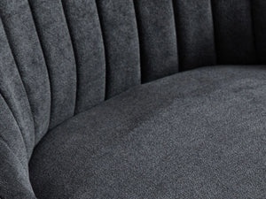 Black Mid Century Dining Chairs Set of 4, Modern Kitchen & Dining Room Chairs Set of 4, Linen Upholstered Kitchen Chairs for Dining Table, Sillas De Comedor, Wood Legs (Black, 4 Pcs)