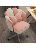 Office Chair Cute Petal Desk Chair, Modern Fabric Home Butterfly Chairs Height Adjustable Chair Makeup Chairs Computer Chairs
