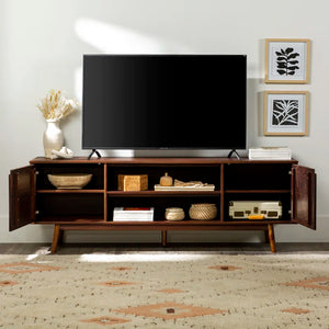 Griffing 70" Solid Wood 2-Door TV Stand for Tvs up to 75"