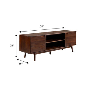 Griffing 70" Solid Wood 2-Door TV Stand for Tvs up to 75"