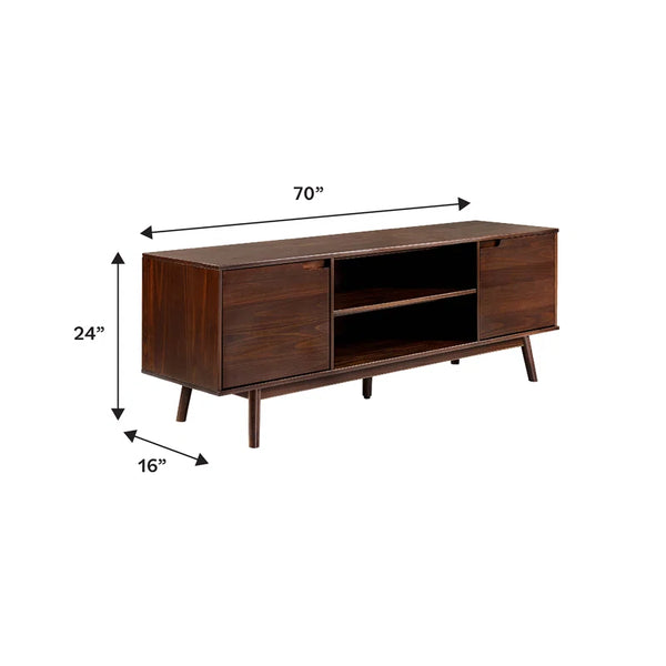 Griffing 70" Solid Wood 2-Door TV Stand for Tvs up to 75"