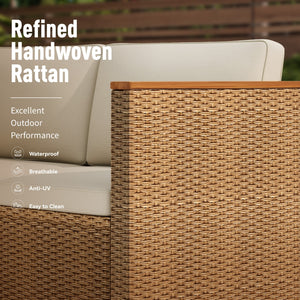 Wicker Furniture Outdoor Furniture Patio Conversation Set Outdoor Rattan Sofa