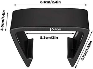 8 Pieces Patio Furniture Clips Outdoor Furniture Sofa Clips 2.4" D X 1.4" W X 1.22" H Rattan Clamps Wicker Chair Fasteners, Connect the Sectional or Module Couch Patio Furniture