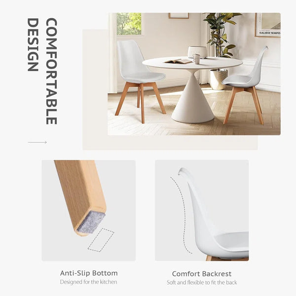 Crossland Dining Chairs Mid-Century Modern Living Room Chairs, Bedroom Kitchen Accent Chair