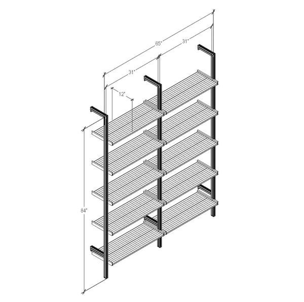 Modular Shelving Units - Aluminum Shelves