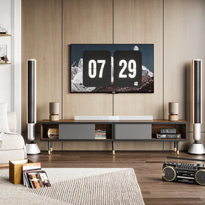 Kruszewski 80" Corner TV Stand with Media Console for Tvs up to 85" for Living Room, with Storage