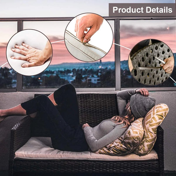 Patio Furniture Set 4 Pieces Outdoor Rattan Chair Wicker Sofa Garden Pool/Backyard